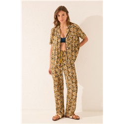 Pijama camisero estampado floral