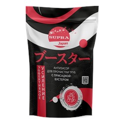 [SUPRA] Порошок-антизасор для ПРОЧИСТКИ ТРУБ с присадкой-бустером, 10 шт*50 г