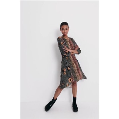 Vestido cenefas boho