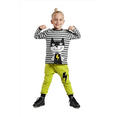 Denokids Kahraman Kedi Erkek Baggy Takım CFF-19S1-089