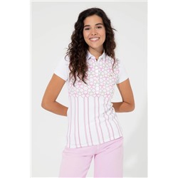 Kadın Pembe Polo Yaka Tişört