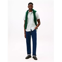 Short-Sleeve Stripe Oxford Shirt