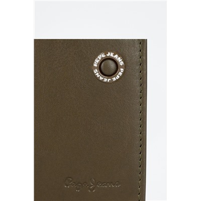 Tarjetero Badge Caqui