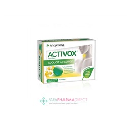 ArkoPharma Activox Adoucit la Gorge Arôme Menthe Eucalyptus 24 Pastilles