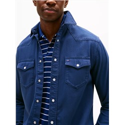 Regular Fit Denim Western Shirt