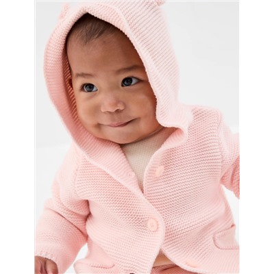 Baby Bear Garter Cardigan