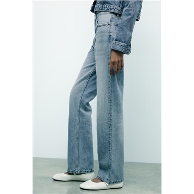 TRF STRAIGHT-LEG MID-RISE JEANS