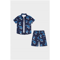 Set - Hemd, Kurzarmshirt und Shorts - Bio-Baumwolle