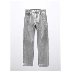 Jeans rectos foil