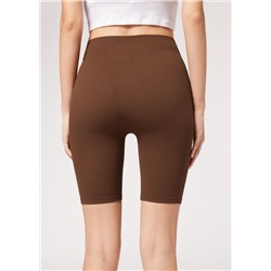 Nahtlose Sport-Radlerleggings