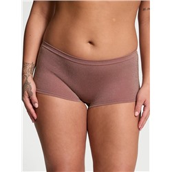 Seamless Lace-Trim Boyshort Panty