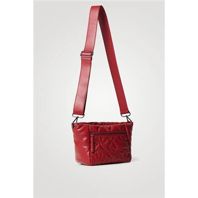 Bolso bandolera piel acolchada