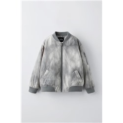 TIE-DYE NYLON BOMBER JACKET