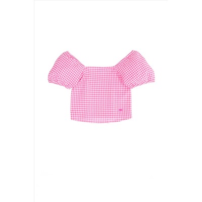 Kız Çocuk Pembe Uzun Kollu Gömlek