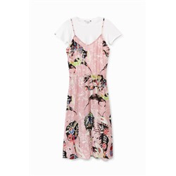 Vestido lencero con camiseta
