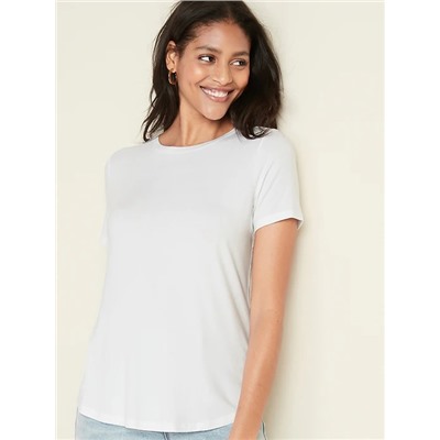 Luxe Crew-Neck Tee for Women
