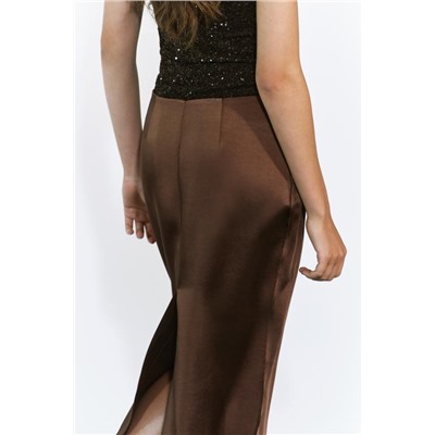 FEW ITEMS LEFT SATIN SKIRT - ZW COLLECTION