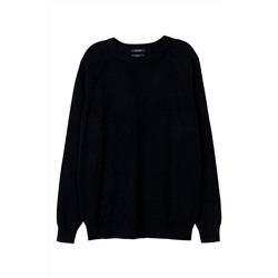 Jersey de lana y cachemir Azul noche