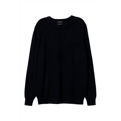 Jersey de lana y cachemir Azul noche