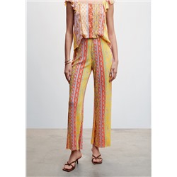 Pantalón textura estampado