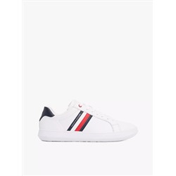 Stripe Leather Cupsole Sneaker