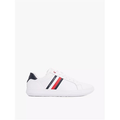 Stripe Leather Cupsole Sneaker