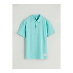 LC Waikiki, LCW Kids Turkuaz Polo Yaka Erkek Çocuk Tişört