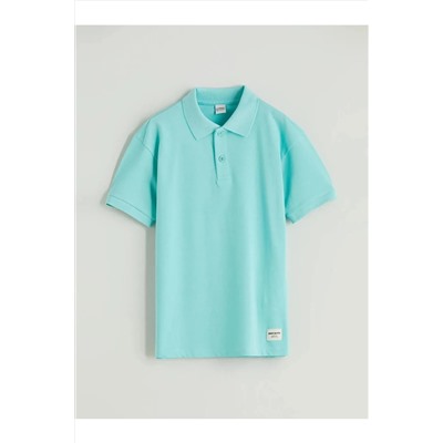 LC Waikiki, LCW Kids Turkuaz Polo Yaka Erkek Çocuk Tişört