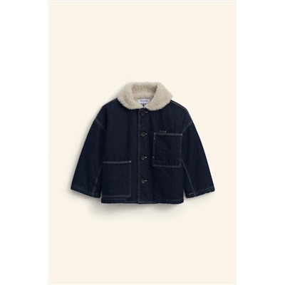 LIMITED EDITION DENIM JACKET WITH FAUX SHEARLING