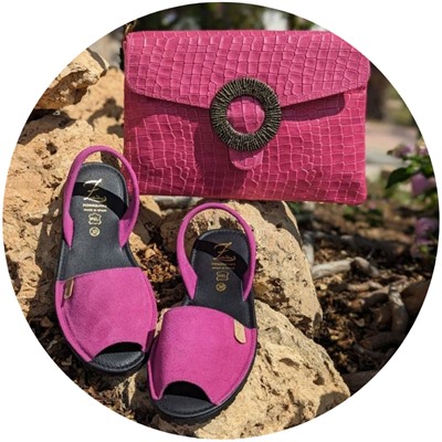 Ab. Zapatos 3106-8 magenta+PELLE 1603 FUXIA АКЦИЯ