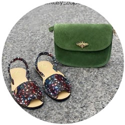 AB.Zapatos · 320-95 · azul+AB.Z PELLE Abeja 23 (360) verde