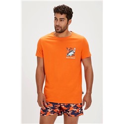 Bad Bear, Francis Orange Men's T-shirt
