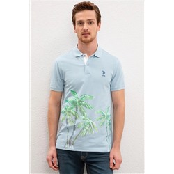 U.S. Polo Assn. Erkek Açık Indigo Polo Yaka T-shirt G081SZ011.000.984335