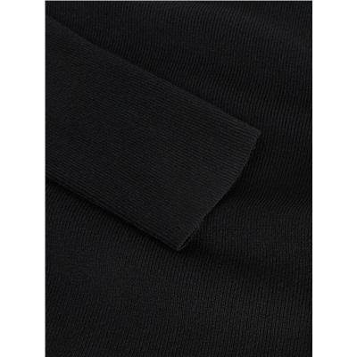 Oberteil aus Rippstrickjersey