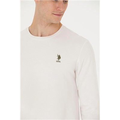 Erkek Taş Bisiklet Yaka Sweatshirt
