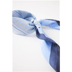 Pañuelo para cuello rayas azul