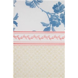 Laurette Tek Kullanımlık Masa Örtüsü - İndigo/Bej - 80x100 cm