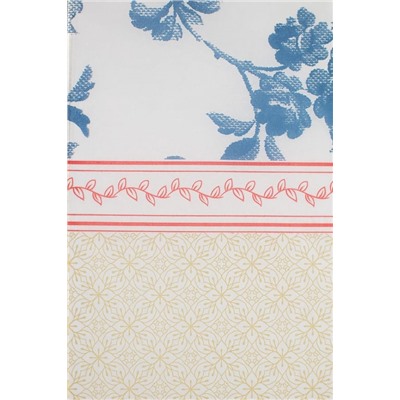 Laurette Tek Kullanımlık Masa Örtüsü - İndigo/Bej - 80x100 cm