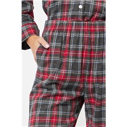 Pantalón de pijama cintura alta - Antracita jaspeado