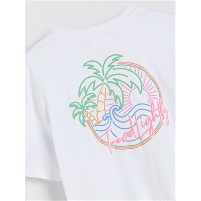 Bluse im T-Shirt-Stil
