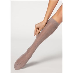 Lange Socken mit Glitzer