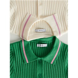 Bluse mit Polokragen