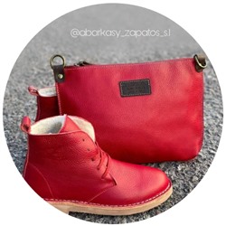Ab.Zapatos 4619/2 granate+PELLE · NIU·ROJO