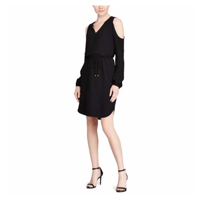 LAUREN Cold-Shoulder Dress