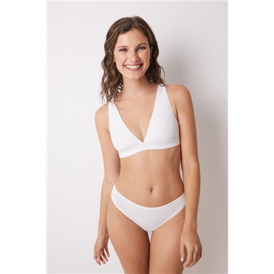 Sujetador triangular LOVELY halter blanco