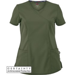 Dickies EDS Signature Scrubs STRETCH Classic Fit Mock Wrap Top