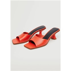 Sandalia destalonada tacón -  Mujer | MANGO OUTLET Melilla