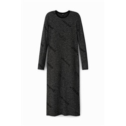 Vestido slim punto