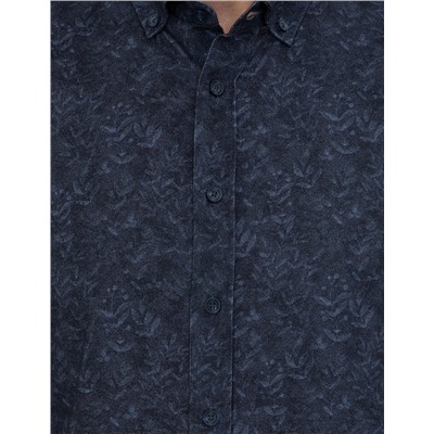 Lacivert Slim Fit Uzun Kollu Gömlek