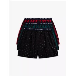 Tommy Logo Woven Boxer 3-Pack